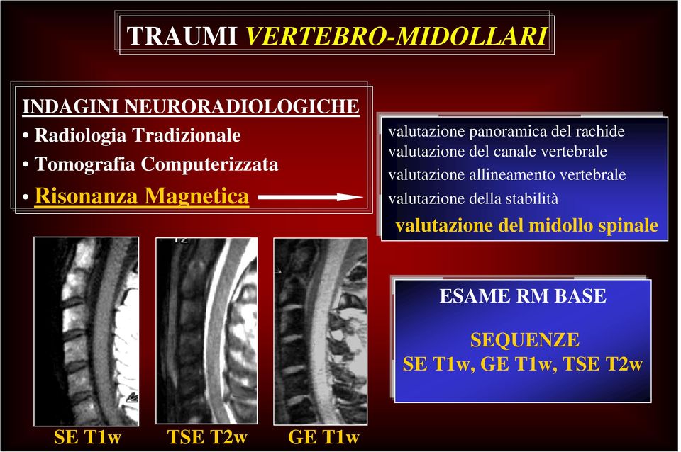 canale vertebrale valutazione allineamento vertebrale valutazione della stabilità