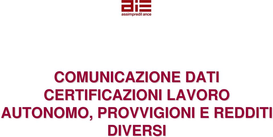 LAVORO AUTONOMO,