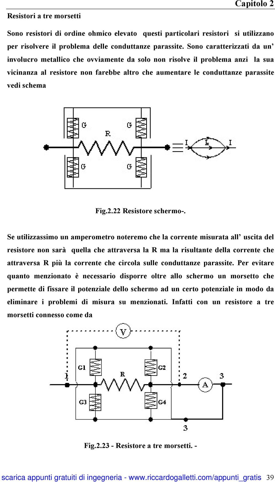 Fig.2.22 Resistore schermo-.