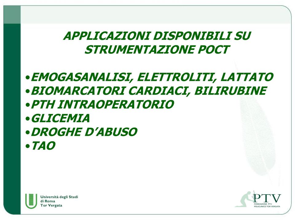 ELETTROLITI, LATTATO BIOMARCATORI