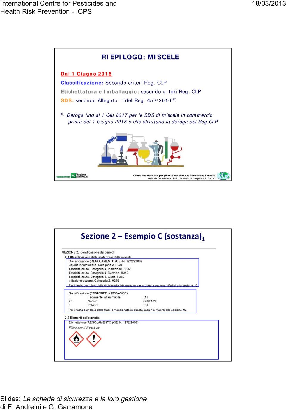 CLP SDS: secondo Allegato II del Reg.