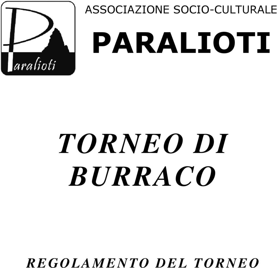 PARALIOTI TORNEO DI