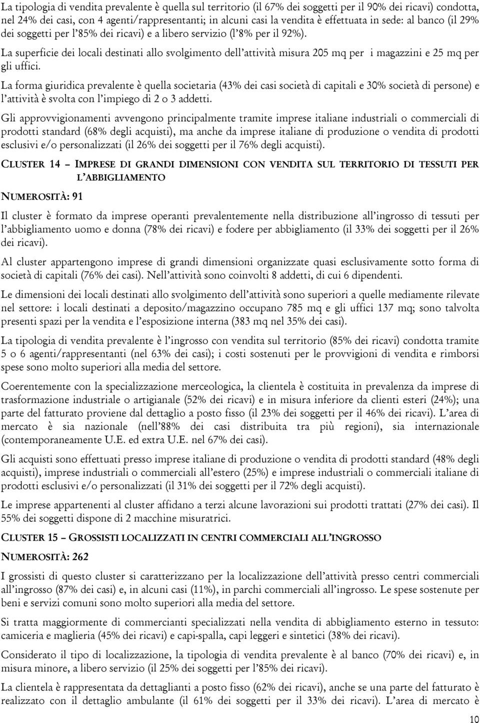 La superficie dei locali destinati allo svolgimento dell attività misura 205 mq per i magazzini e 25 mq per gli uffici.