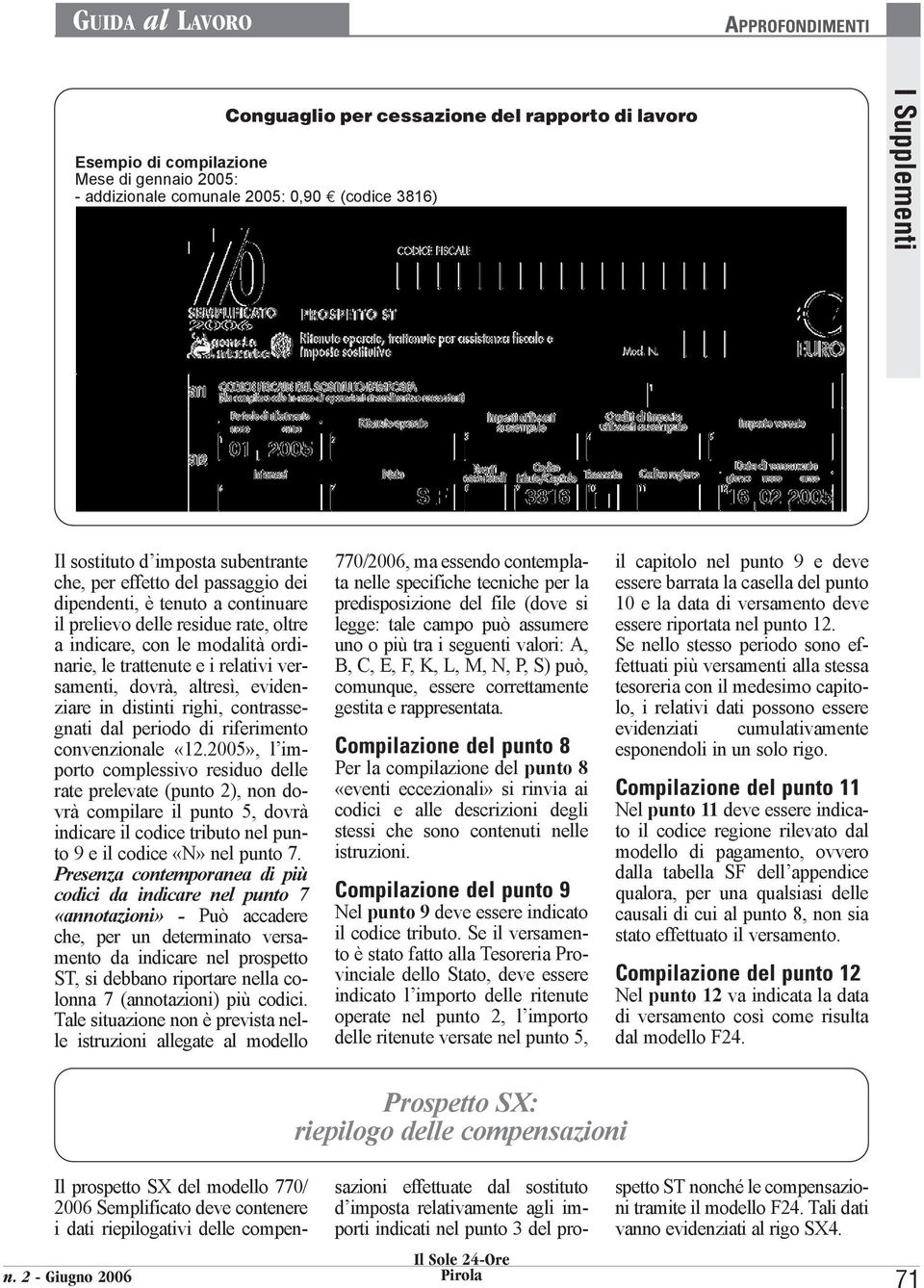 distinti righi, contrassegnati dal periodo di riferimento convenzionale «12.