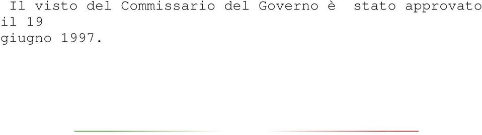 Governo è stato