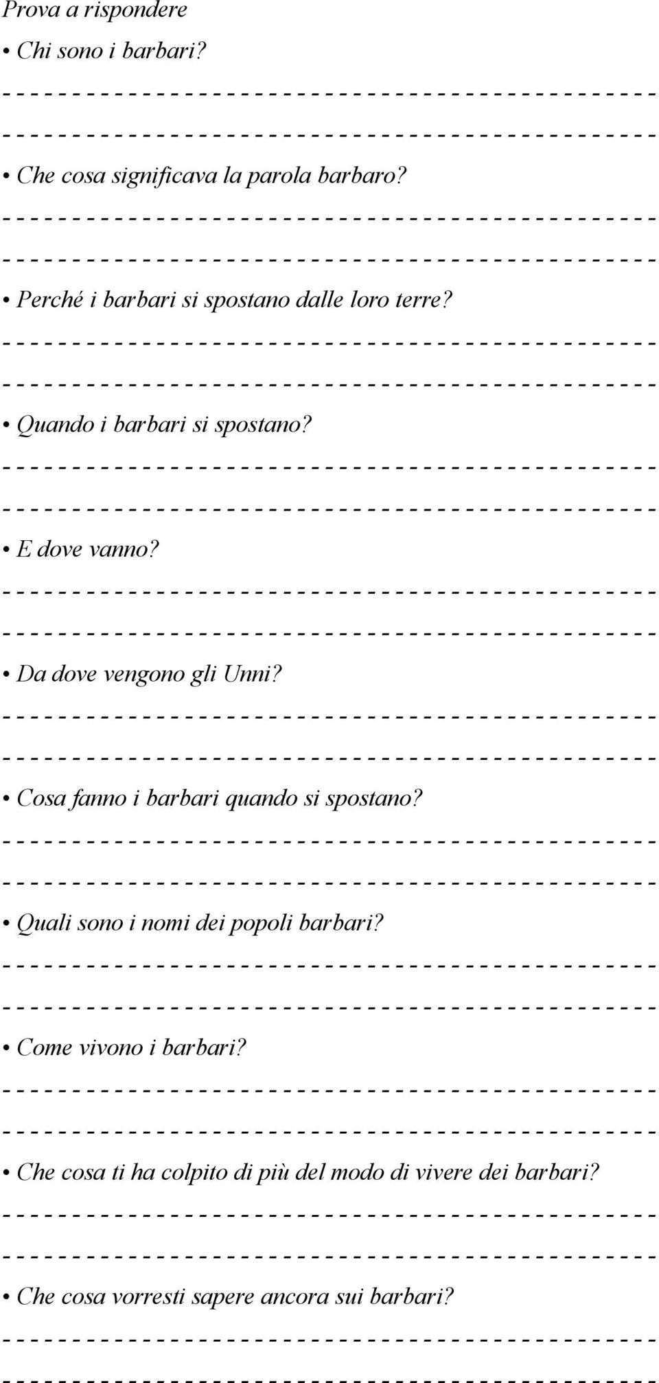 Da dove vengono gli Unni? Cosa fanno i barbari quando si spostano?