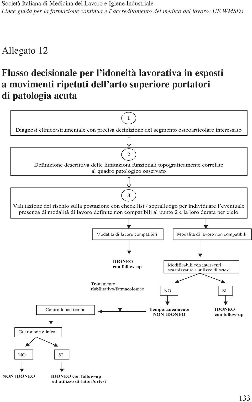 WMSDs Allegato 12 Flusso decisionale per l idoneità lavorativa in