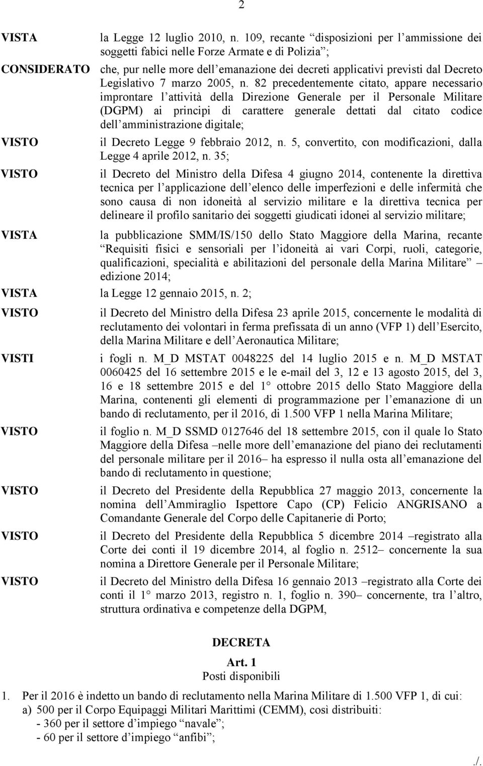 Legislativo 7 marzo 2005, n.