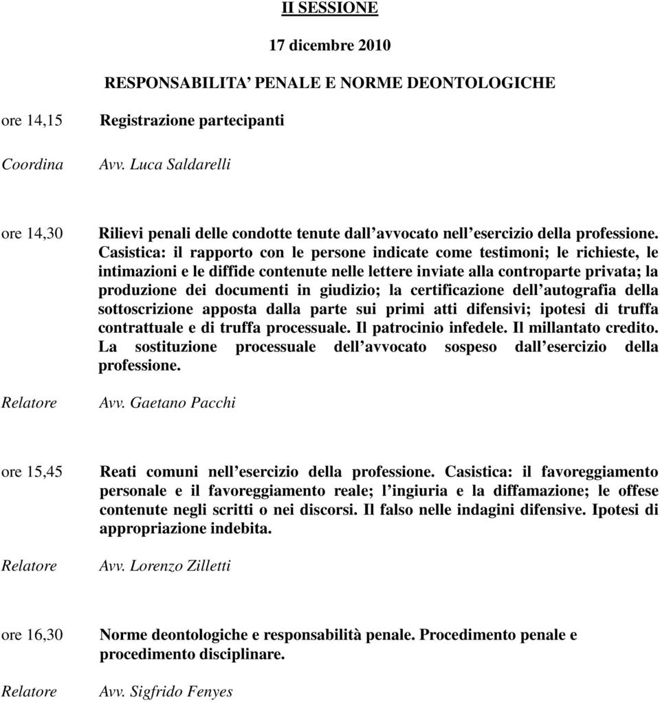 Casistica: il rapporto con le persone indicate come testimoni; le richieste, le intimazioni e le diffide contenute nelle lettere inviate alla controparte privata; la produzione dei documenti in