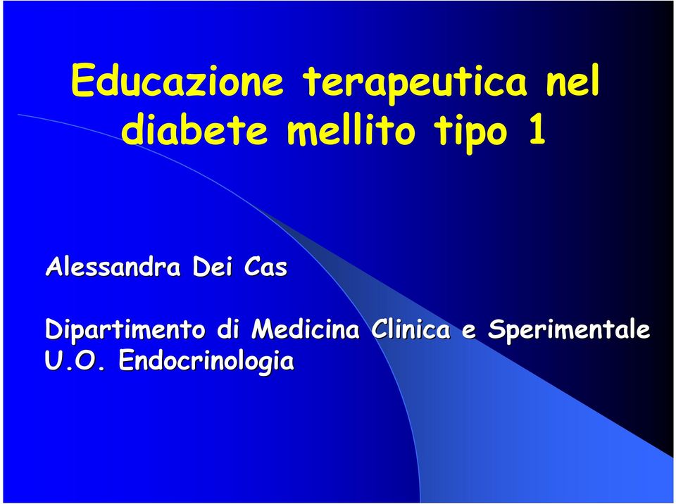 Dei Cas Dipartimento di Medicina