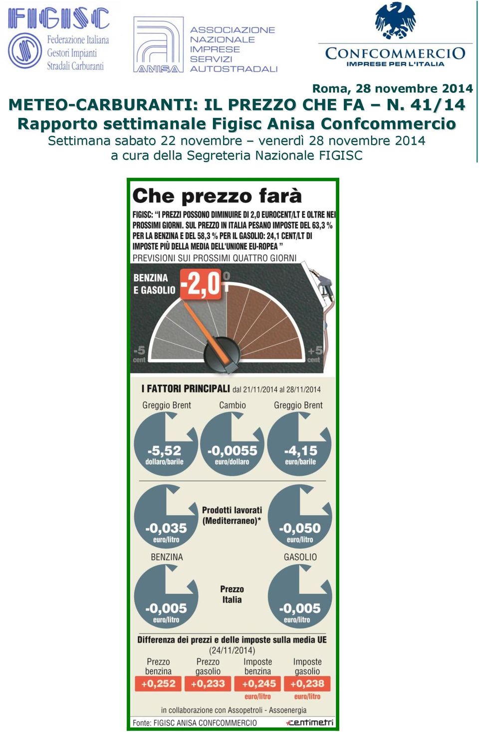 41/14 Rapporto settimanale Figisc Anisa