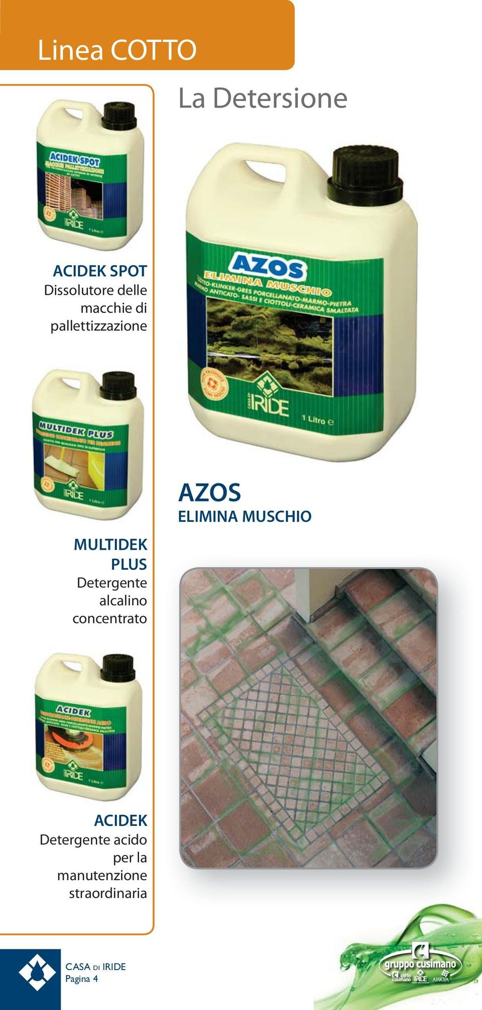 Detergente alcalino concentrato AZOS ELIMINA MUSCHIO
