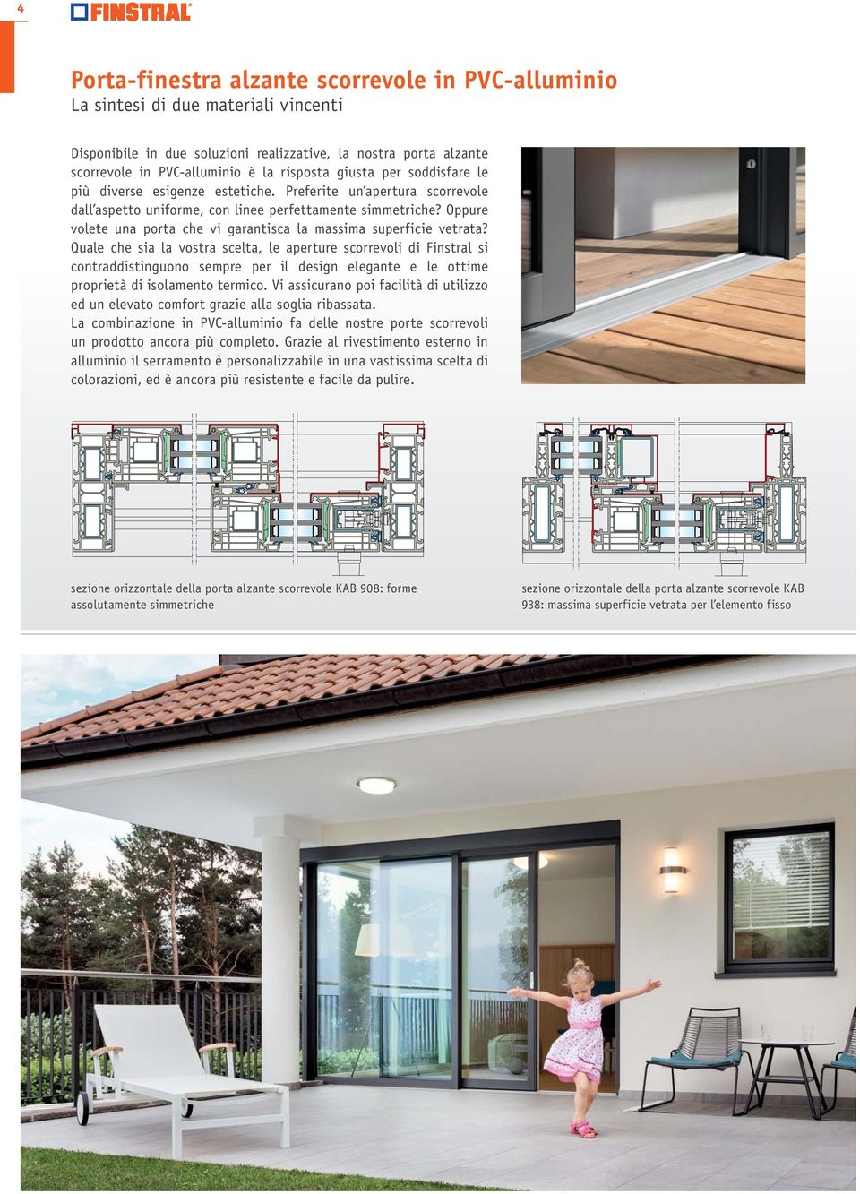 Oppure volete una porta che vi garantisca la massima superficie vetrata?