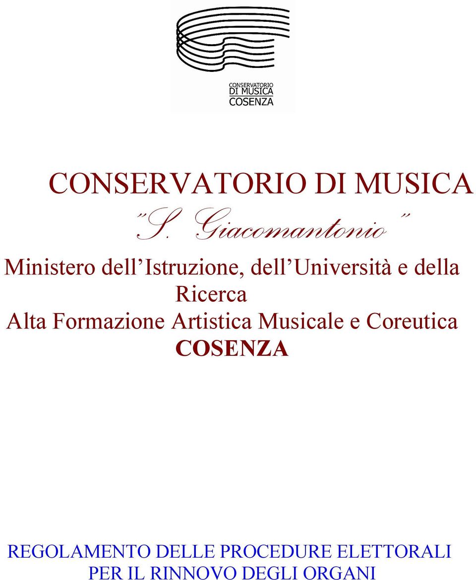 Università e della Ricerca Alta Formazione Artistica