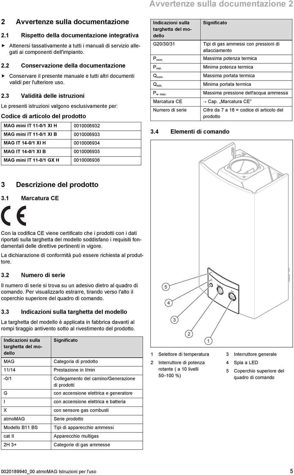 2 Conservazione della documentazione Conservare il presente manuale e tutti altri documenti validi per l'ulteriore uso. 2.