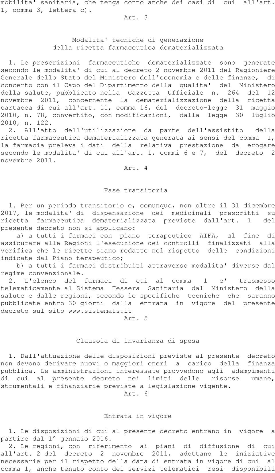 concerto con il Capo del Dipartimento della qualita' del Ministero della salute, pubblicato nella Gazzetta Ufficiale n.