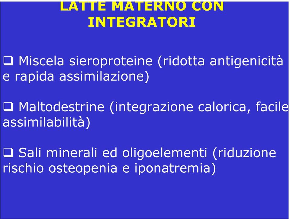 Maltodestrine (integrazione calorica, facile