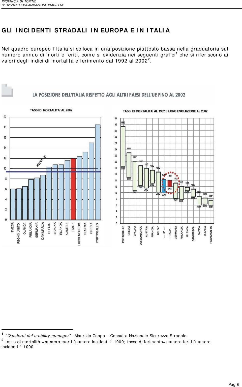 indici di mortalità e ferimento dal 1992 al 2002 2.