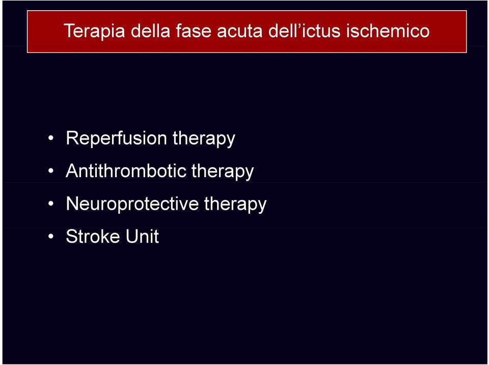 therapy Antithrombotic therapy