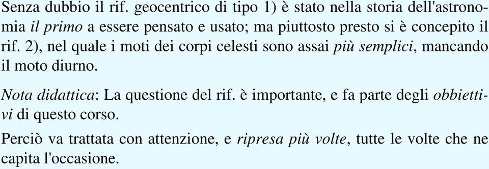 presto si è concepito il rif.