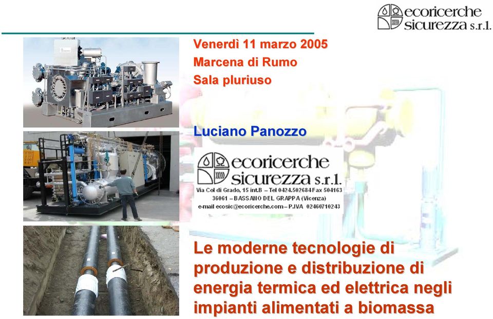 di produzione e distribuzione di energia