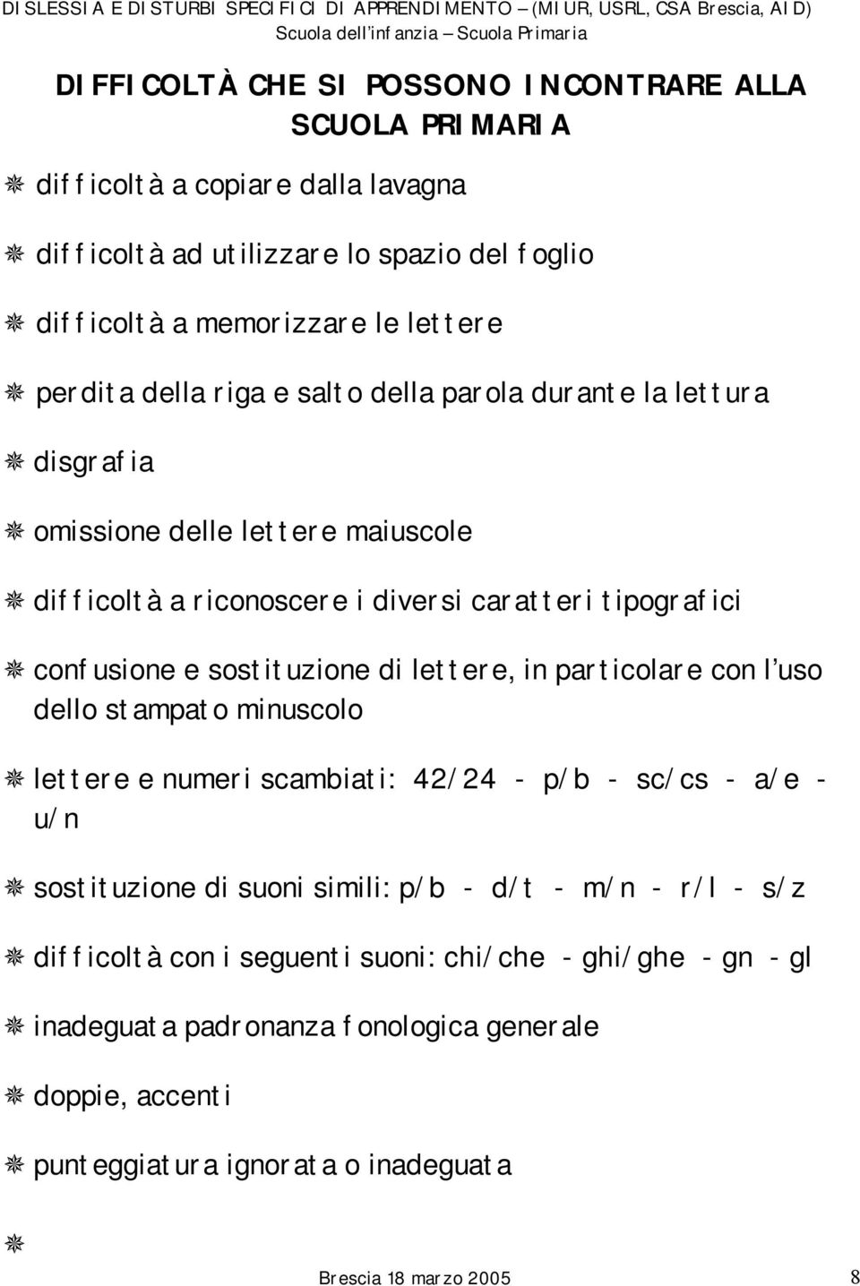 sostituzione di lettere, in particolare con l uso dello stampato minuscolo lettere e numeri scambiati: 42/24 - p/b - sc/cs - a/e - u/n sostituzione di suoni simili: p/b - d/t -