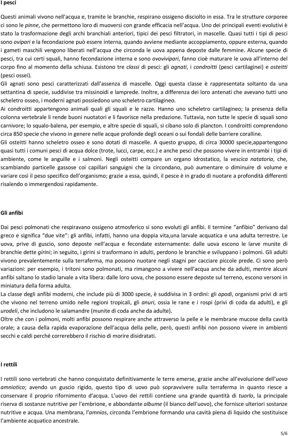 Uno dei principali eventi evolutivi è stato la trasformazione degli archi branchiali anteriori, tipici dei pesci filtratori, in mascelle.