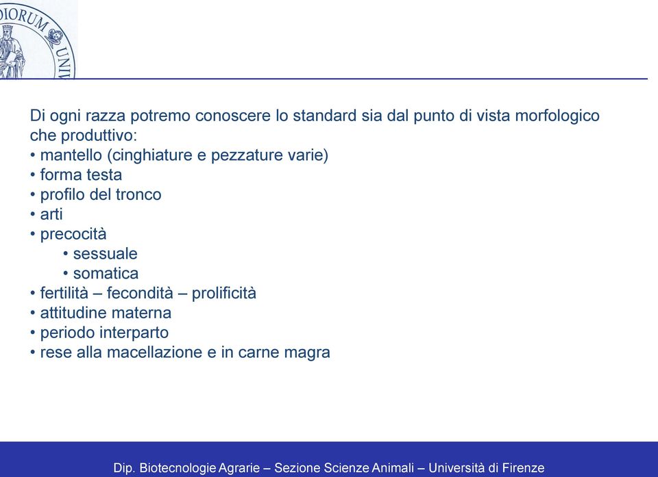 testa profilo del tronco arti precocità sessuale somatica fertilità fecondità