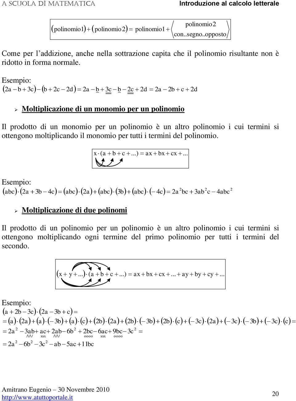 termii del poliomio. ( c...) c.