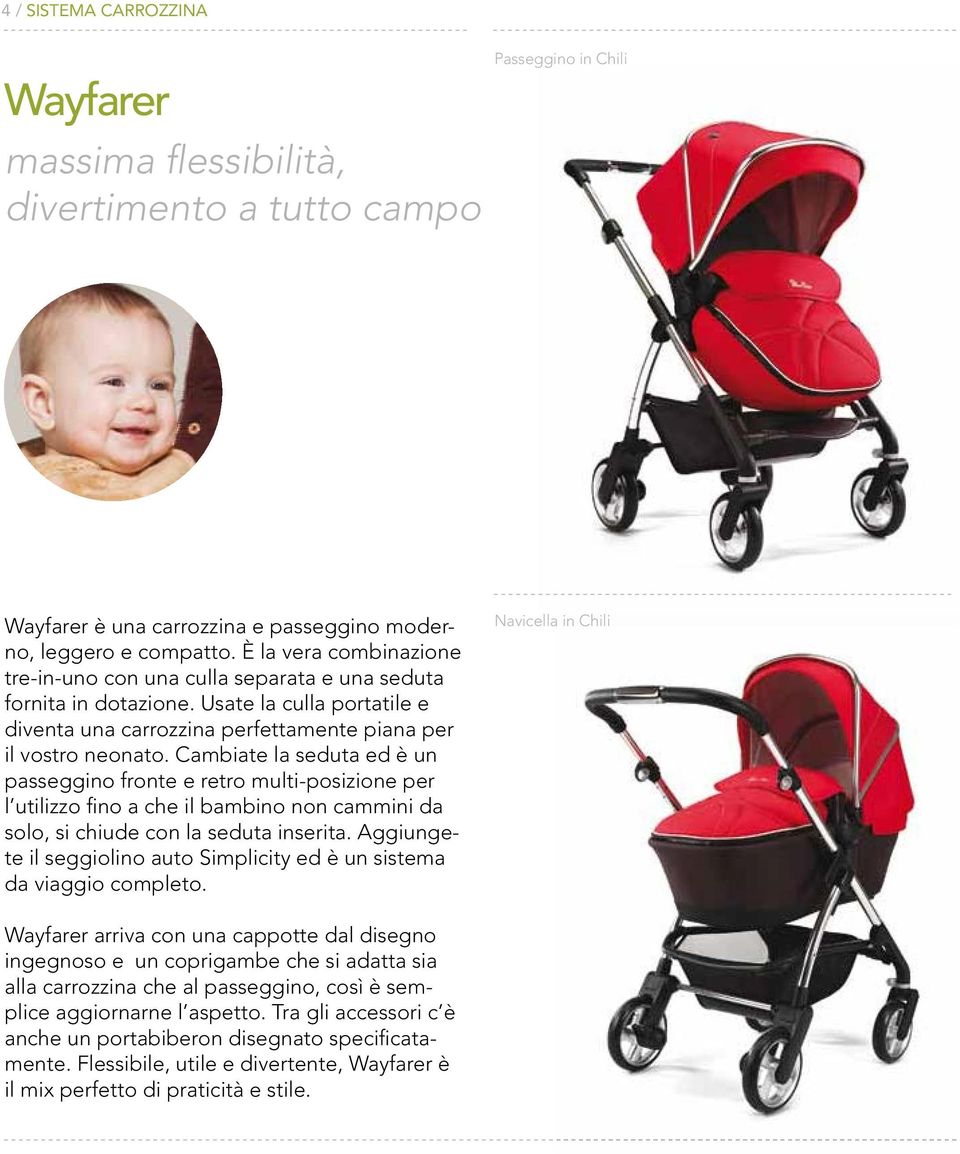 Cambiate la seduta ed è un passeggino fronte e retro multi-posizione per l utilizzo fino a che il bambino non cammini da solo, si chiude con la seduta inserita.