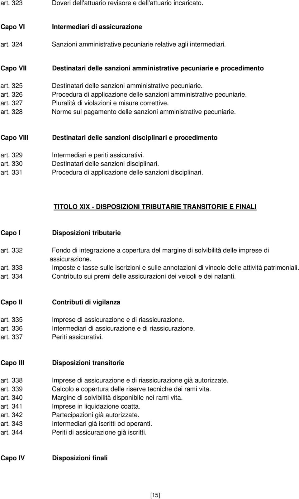 Procedura di applicazione delle sanzioni amministrative pecuniarie. Pluralità di violazioni e misure correttive. Norme sul pagamento delle sanzioni amministrative pecuniarie. Capo VIII art. 329 art.