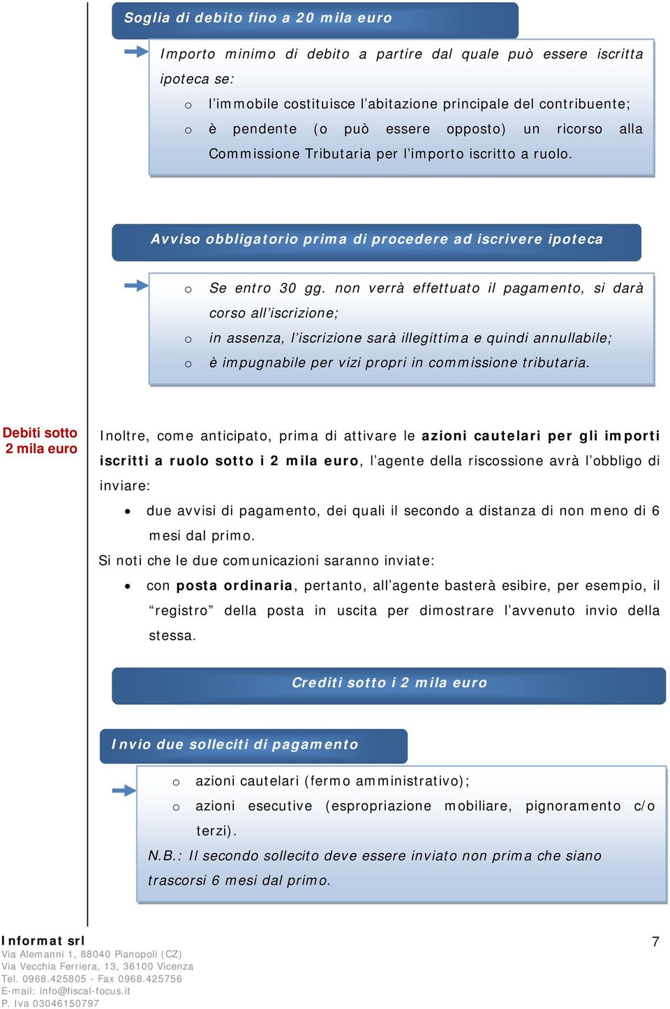 nn verrà effettuat il pagament, si darà crs all iscrizine; in assenza, l iscrizine sarà illegittima e quindi annullabile; è impugnabile per vizi prpri in cmmissine tributaria.