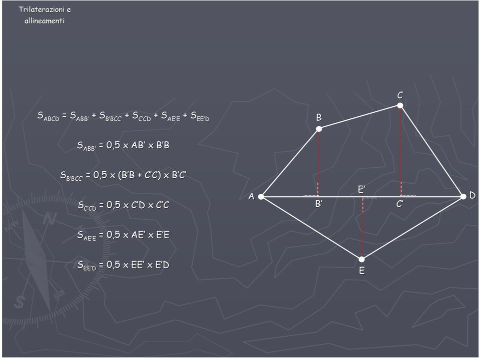 = 0,5 x ( + ) x S D = 0,5 x D x E D S E