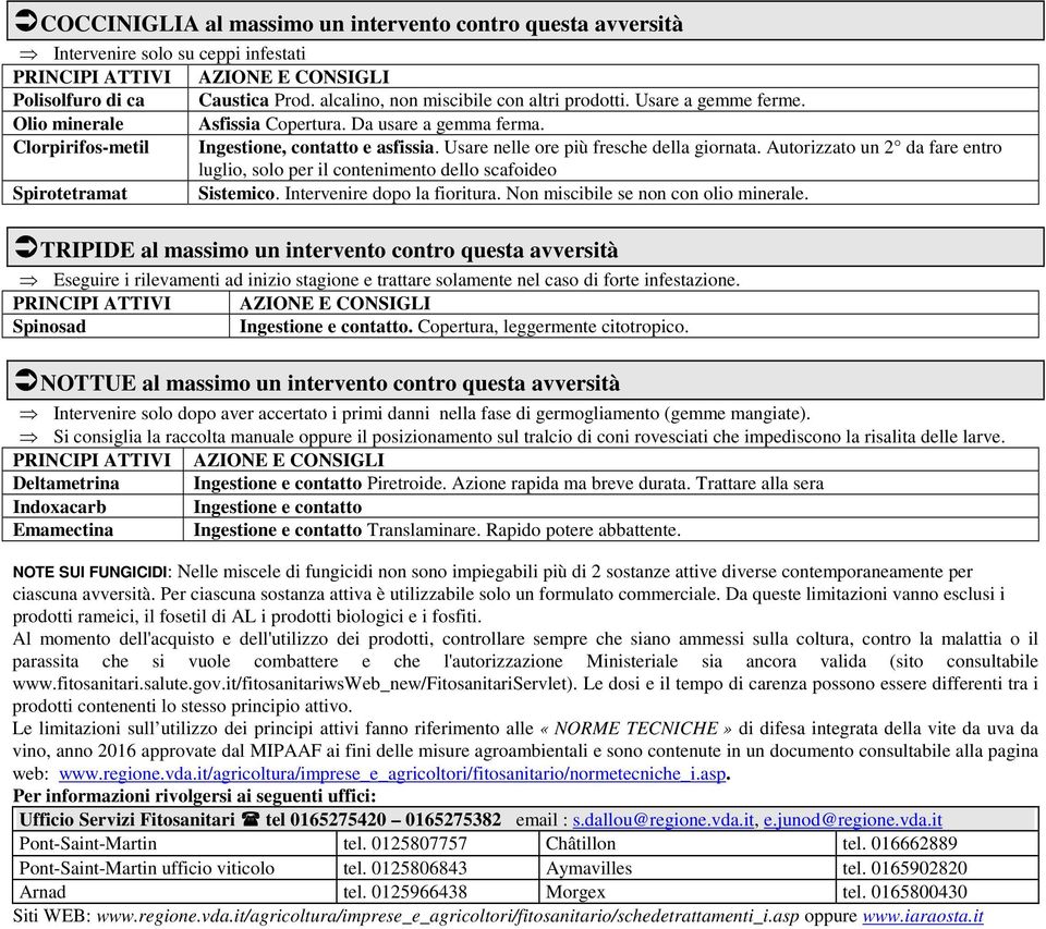 Autorizzato un 2 da fare entro luglio, solo per il contenimento dello scafoideo Spirotetramat Sistemico. Intervenire dopo la fioritura. Non miscibile se non con olio minerale.