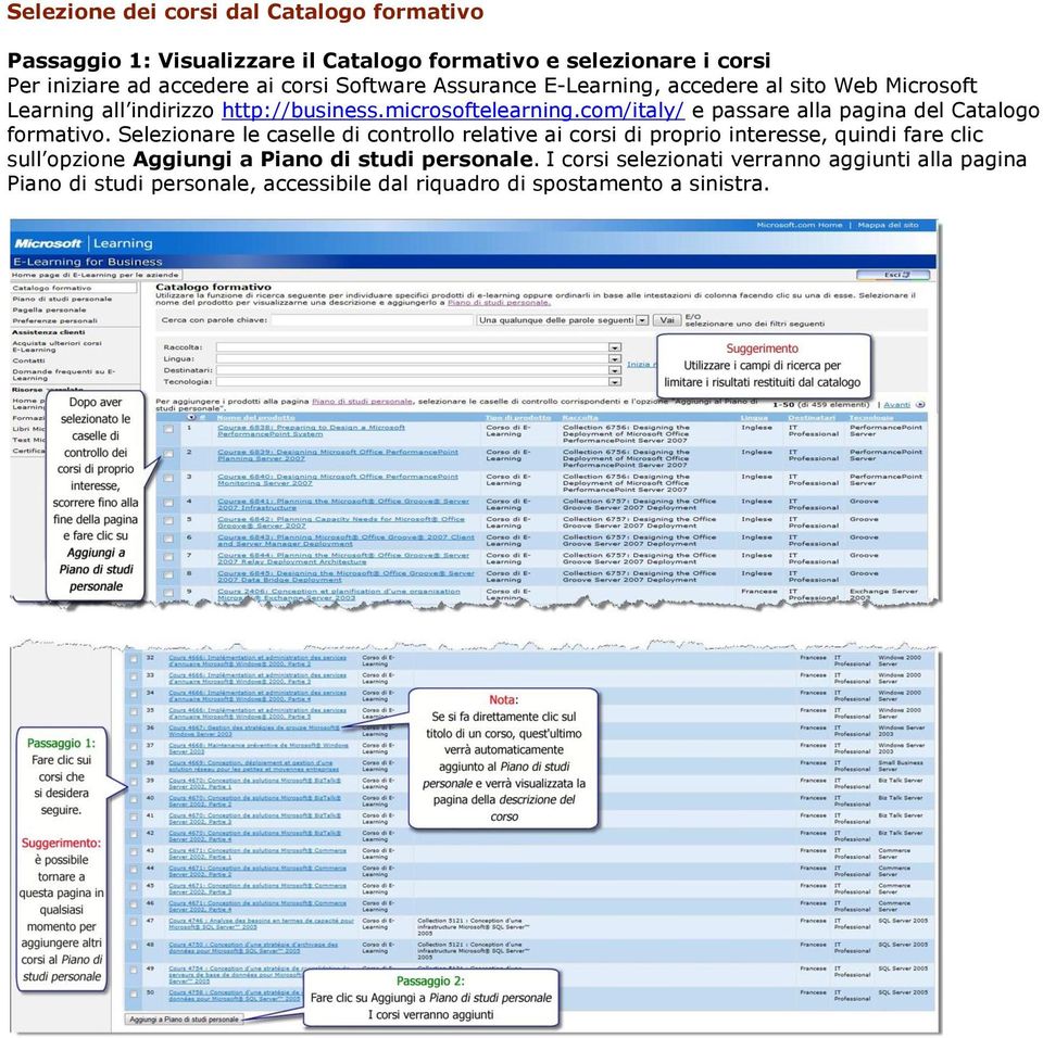 com/italy/ e passare alla pagina del Catalogo formativo.