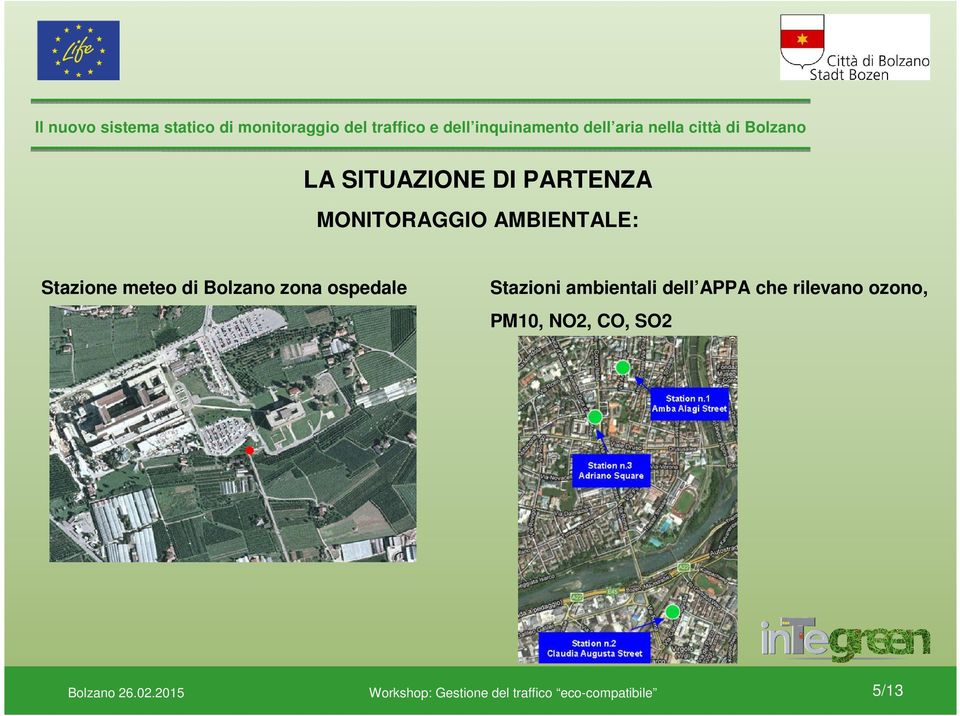 zona ospedale Stazioni ambientali dell