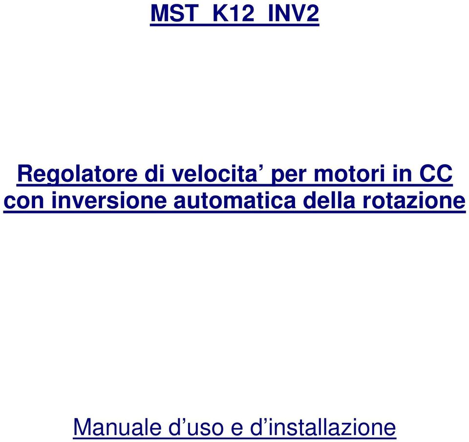 inversione automatica della