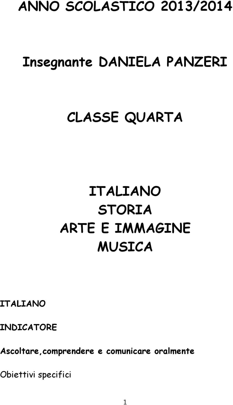 STORIA ARTE E IMMAGINE MUSICA ITALIANO