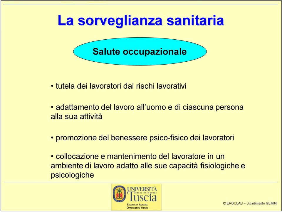 promozione del benessere psico-fisico dei lavoratori collocazione e mantenimento