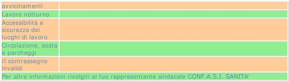 parcheggi Il contrassegno invalidi Per altre