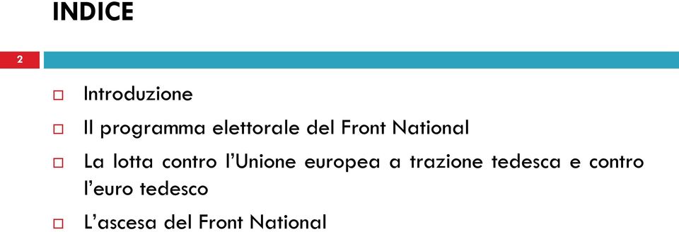 contro l Unione europea a trazione