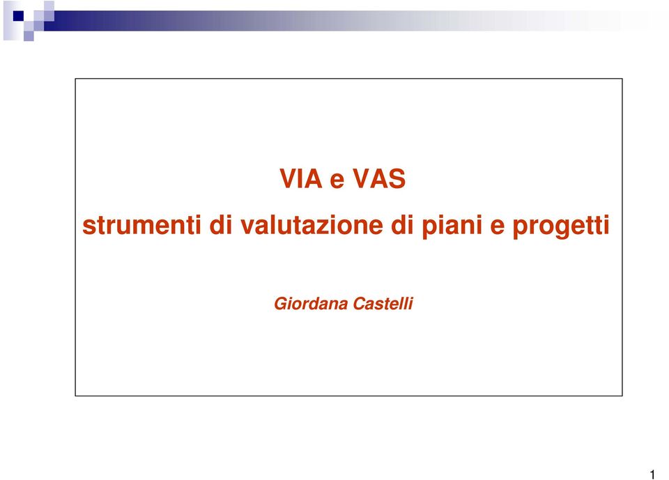 valutazione di