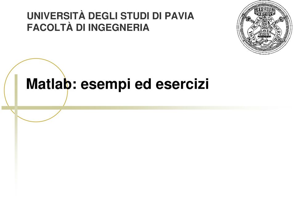 FACOLTÀ DI