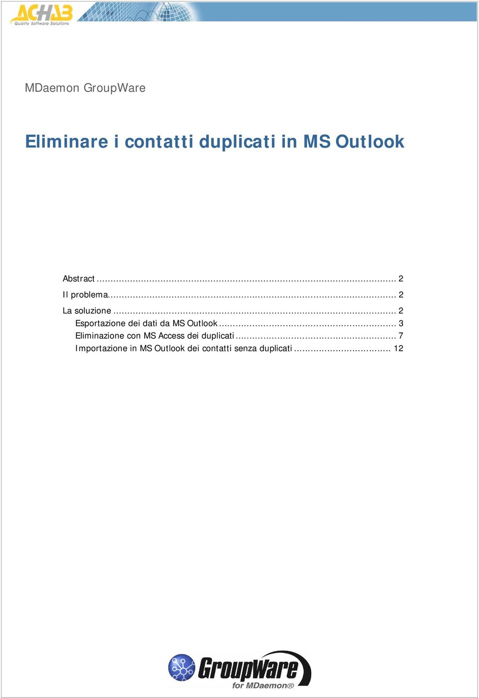 .. 2 Esportazione dei dati da MS Outlook.