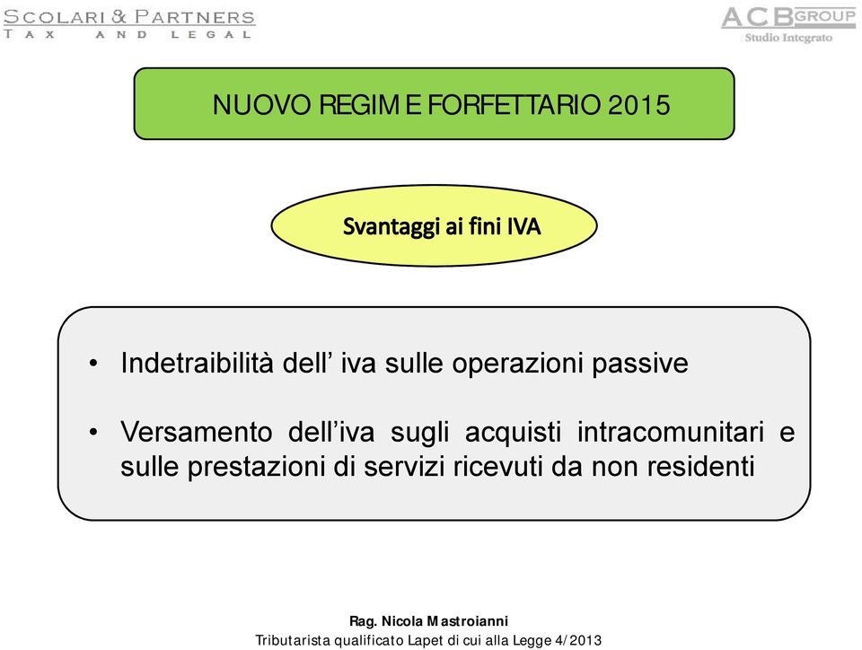 sugli acquisti intracomunitari e sulle