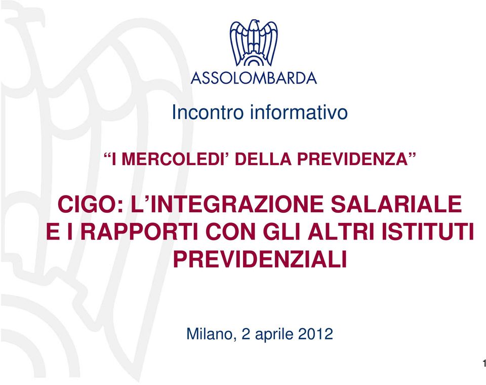 SALARIALE E I RAPPORTI CON GLI ALTRI