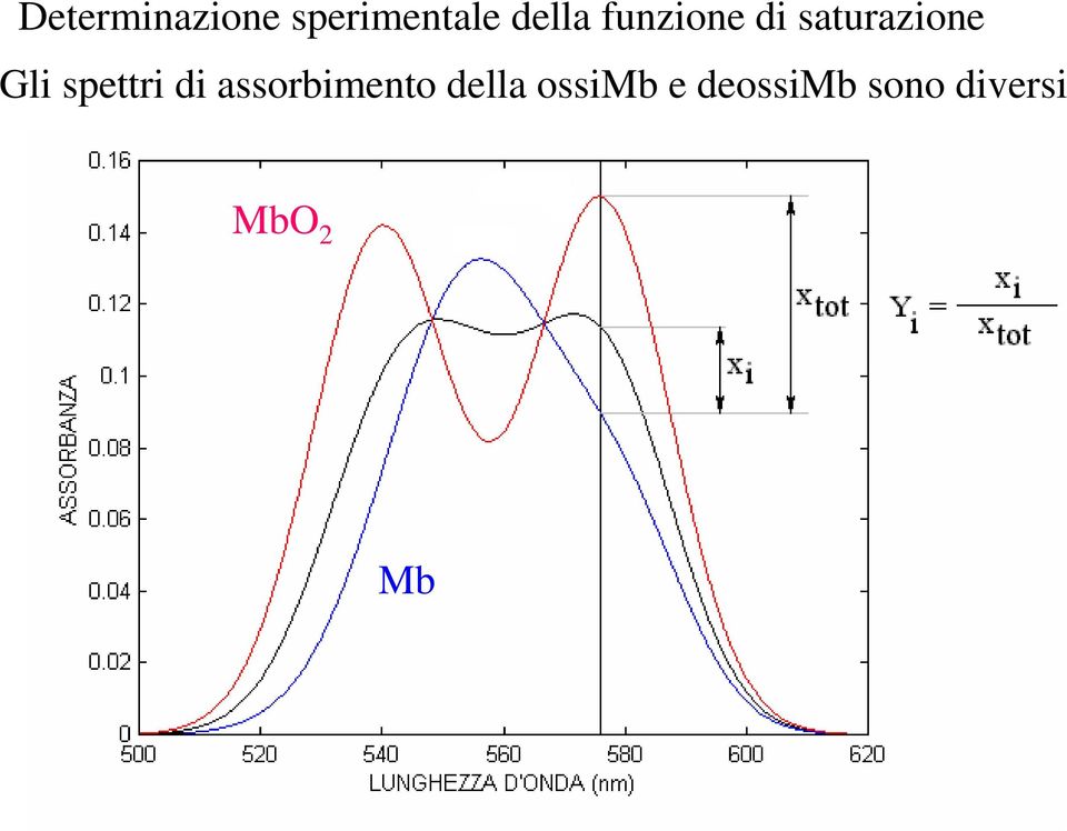 Gli spettri di assorbimento