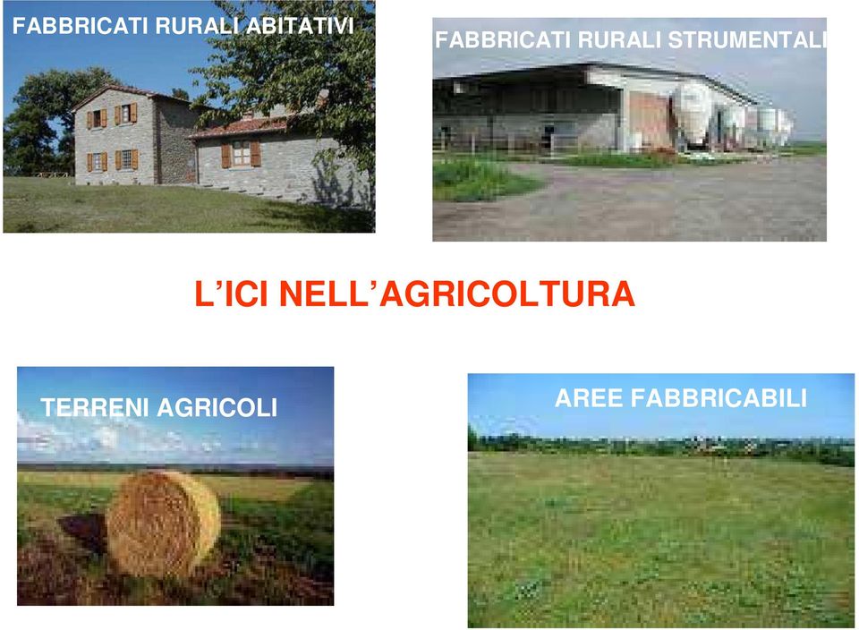 TERRENI AGRICOLI L ICI NELL