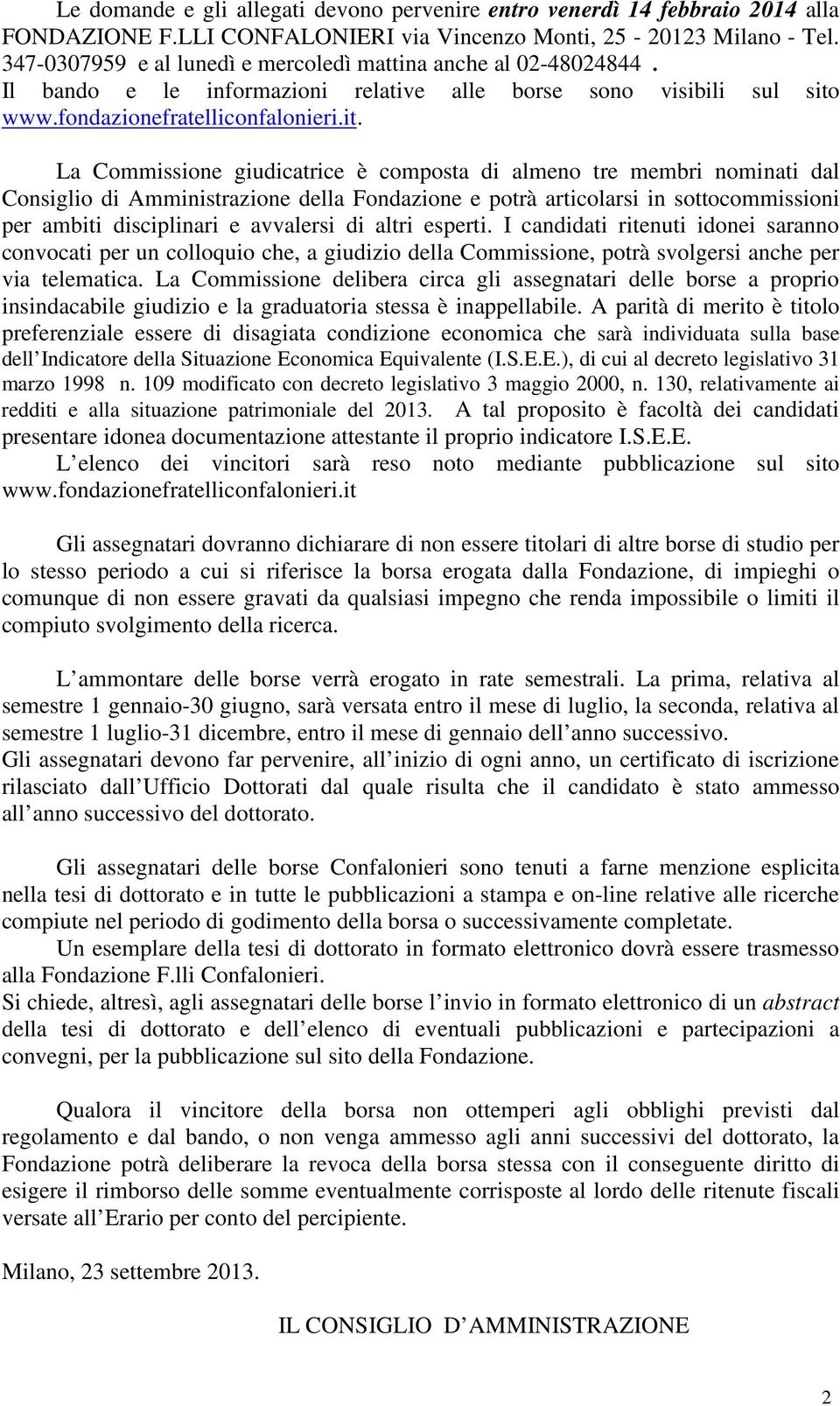 www.fondazionefratelliconfalonieri.it.