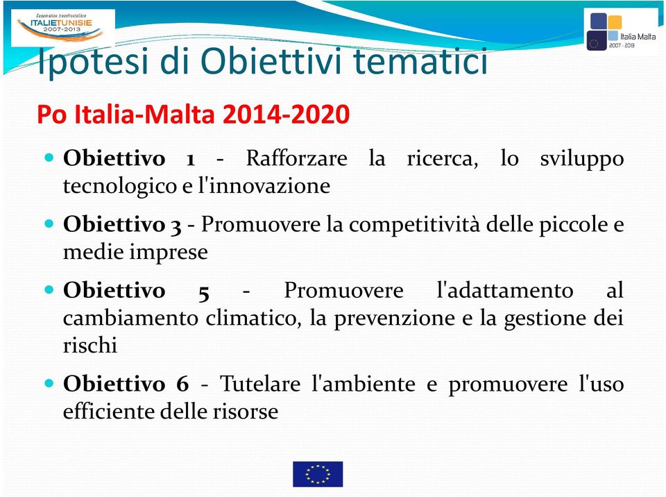 medie imprese Obiettivo 5 Promuovere l'adattamento al cambiamento climatico, la prevenzione e